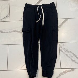 Black RSQ Cargo Jogger Pants